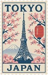 Tokyo, Japan stamp